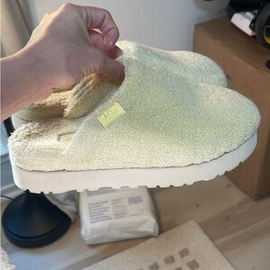 UGG Fuzz Sugar Terry Slide Platform Slippers